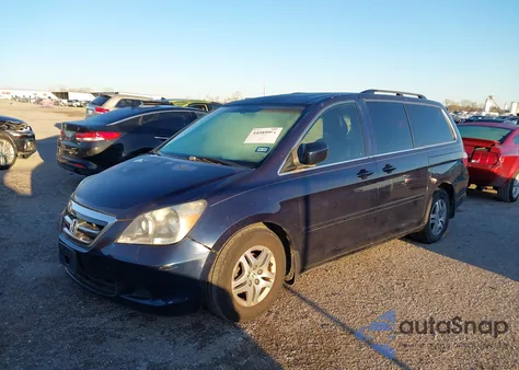 2007 Honda Odyssey Ex-L from USA, damaged, VIN 5FNRL38707B006801